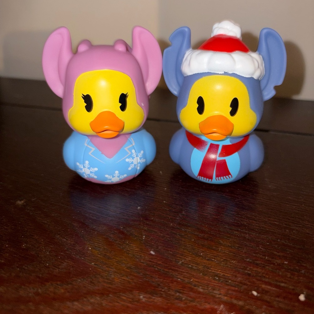 Holiday Rubber Duck Set - Blue and Pink #jeepducks #stitch